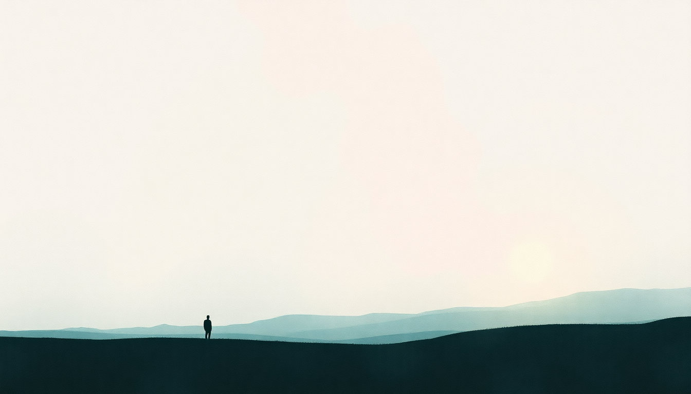 Fan-driven abstract illustration evoking the emotional arc of I Promise by Radiohead