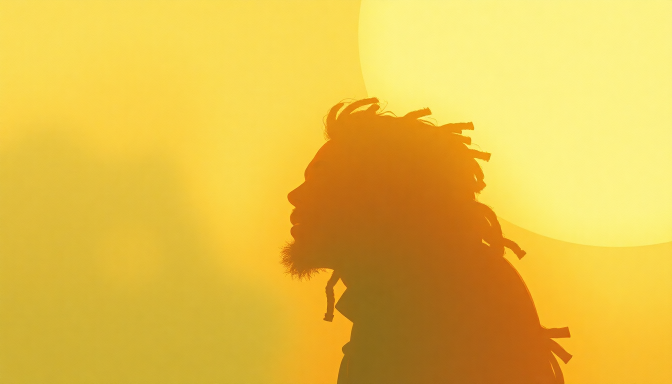 Fan-driven abstract illustration evoking the emotional arc of I Shot the Sheriff by Bob Marley