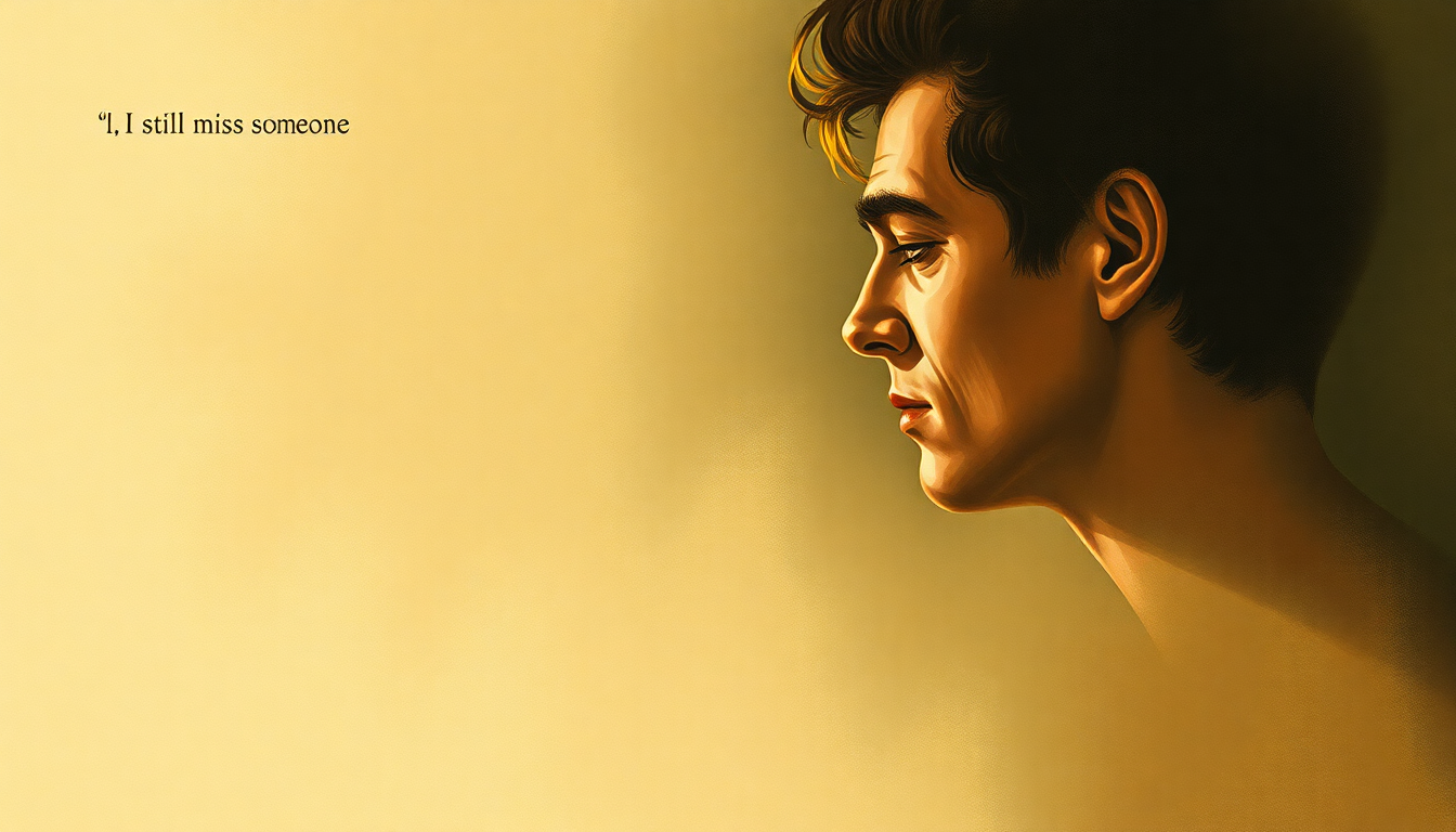 Fan-driven abstract illustration evoking the emotional arc of I Still Miss Someone by Johnny Cash