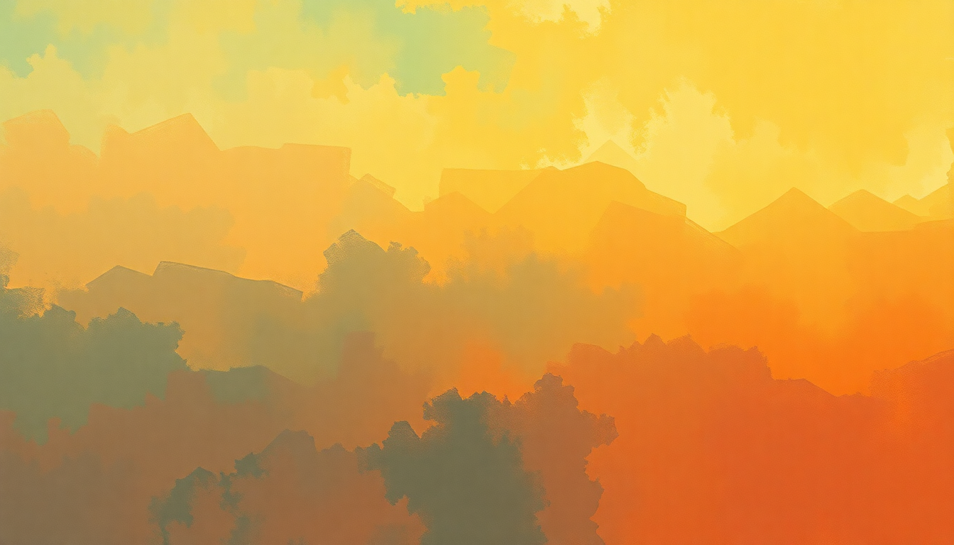 Fan-driven abstract illustration evoking the emotional arc of I Thank You by Sam and Dave