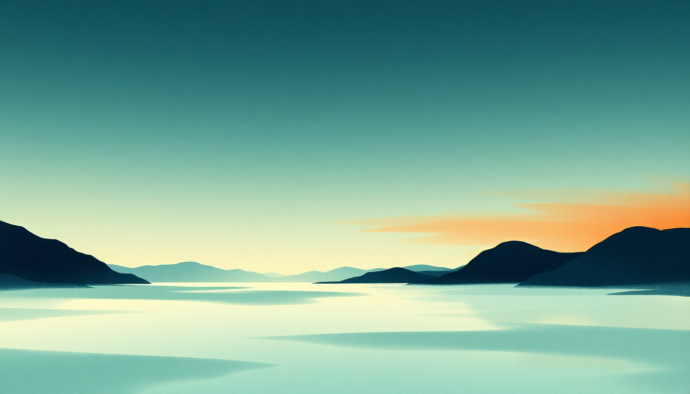 Fan-driven abstract illustration evoking the emotional arc of I Turn My Camera On by Spoon