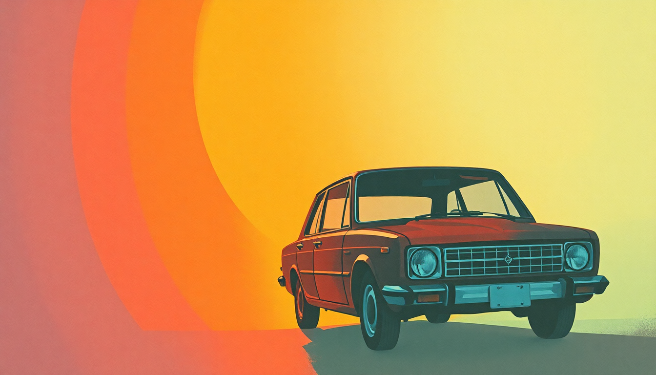 Fan-driven abstract illustration evoking the emotional arc of I've Got My Car and My TV by Faust