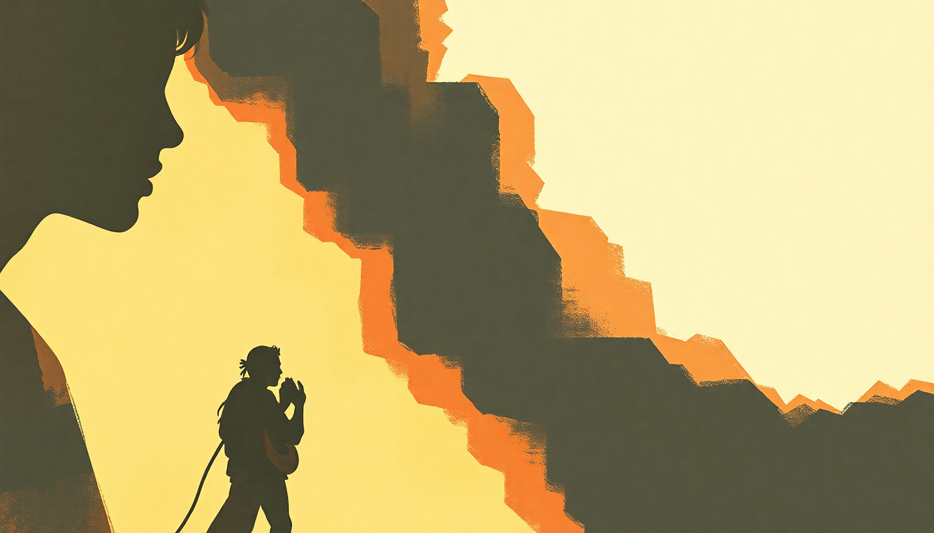 Fan-driven abstract illustration evoking the emotional arc of I Want to Ta-Ta You Baby by Etta James