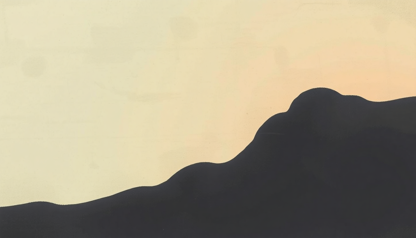 Fan-driven abstract illustration evoking the emotional arc of I Will Possess Your Heart by Death Cab for Cutie