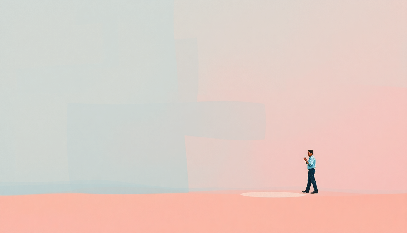 Fan-driven abstract illustration evoking the emotional arc of Ice Cream Man by Tom Waits