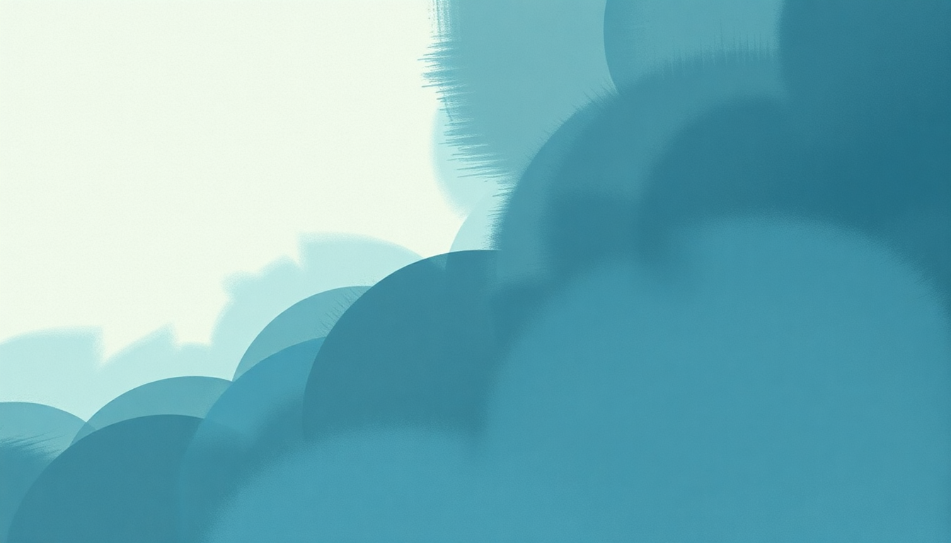 Fan-driven abstract illustration evoking the emotional arc of Ice Machines by The National