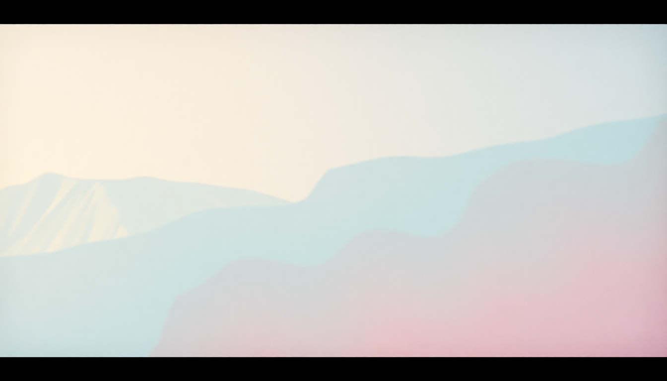 Fan-driven abstract illustration evoking the emotional arc of Iceblink Luck by Cocteau Twins