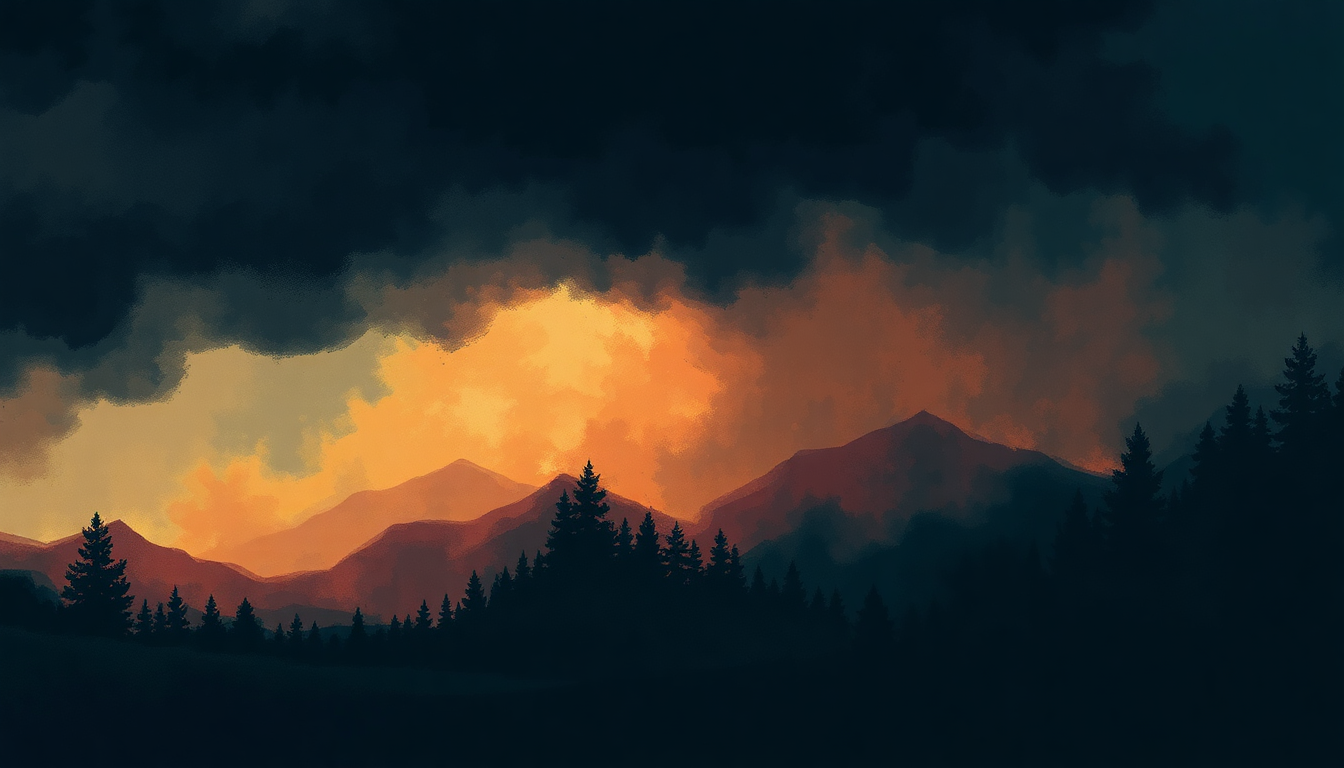 Fan-driven abstract illustration evoking the emotional arc of If Darkness Had a Son by Metallica