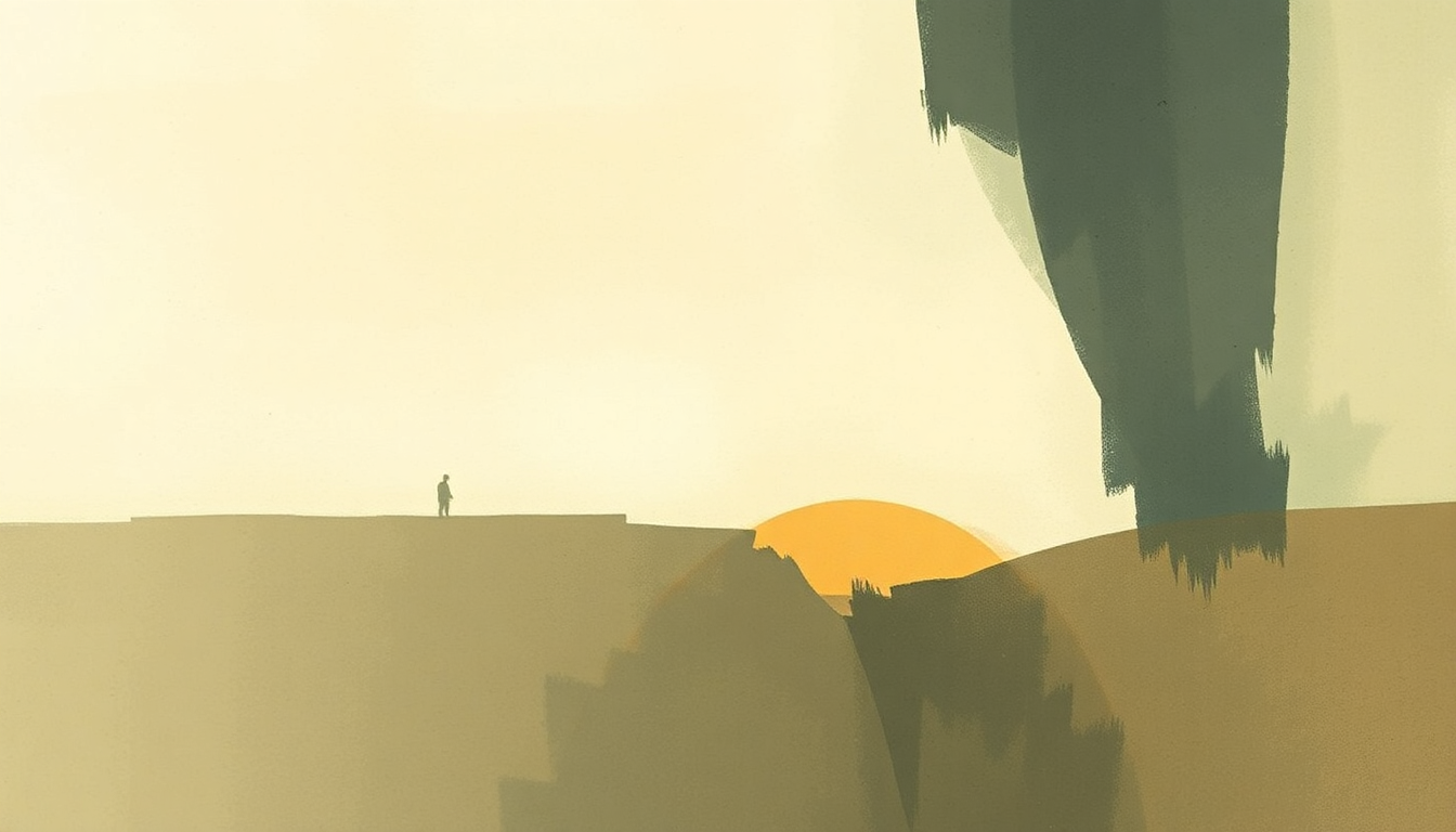 Fan-driven abstract illustration evoking the emotional arc of If God Will Send His Angels by U2