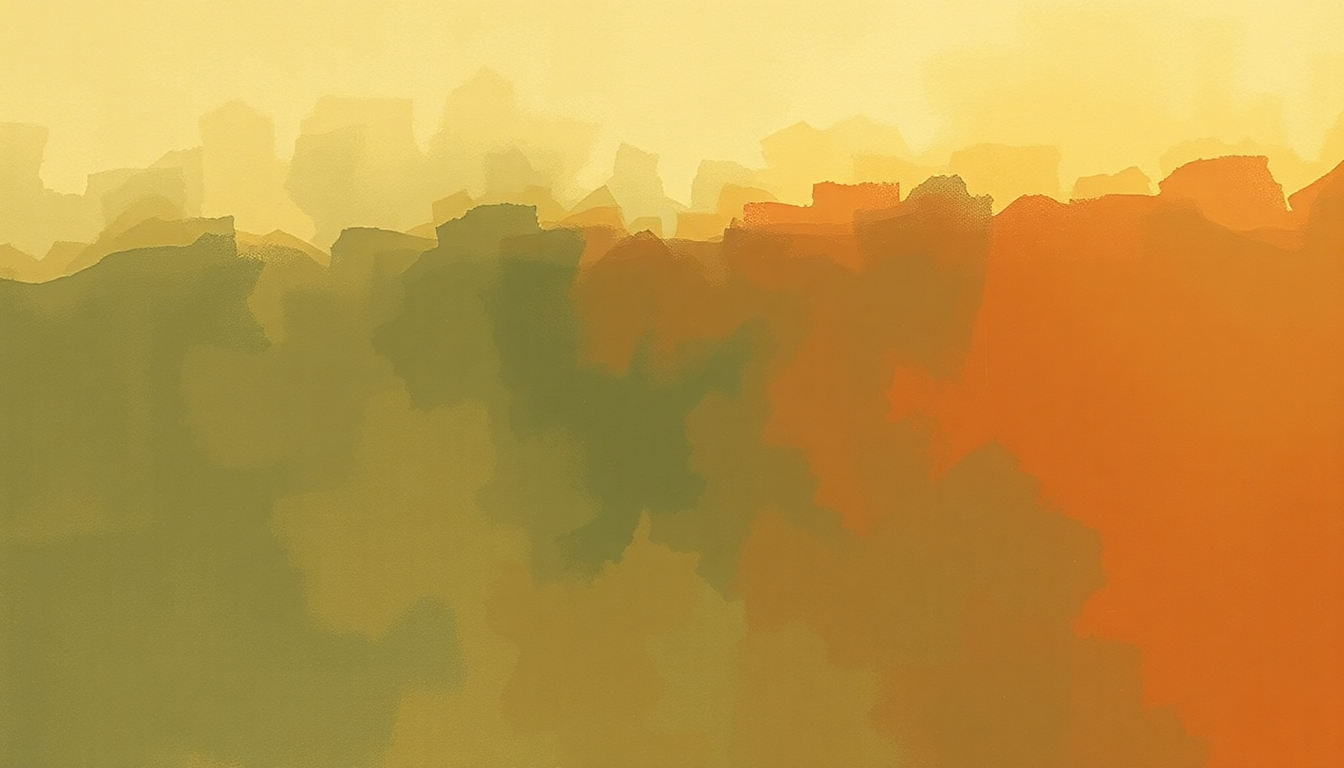 Fan-driven abstract illustration evoking the emotional arc of If I Love Again by Clifford Brown