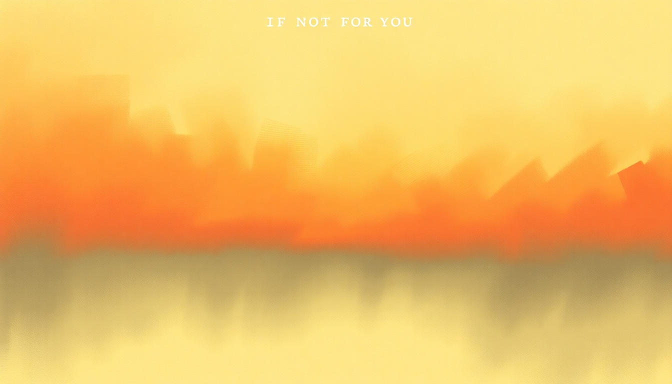 Fan-driven abstract illustration evoking the emotional arc of If Not for You by Bob Dylan