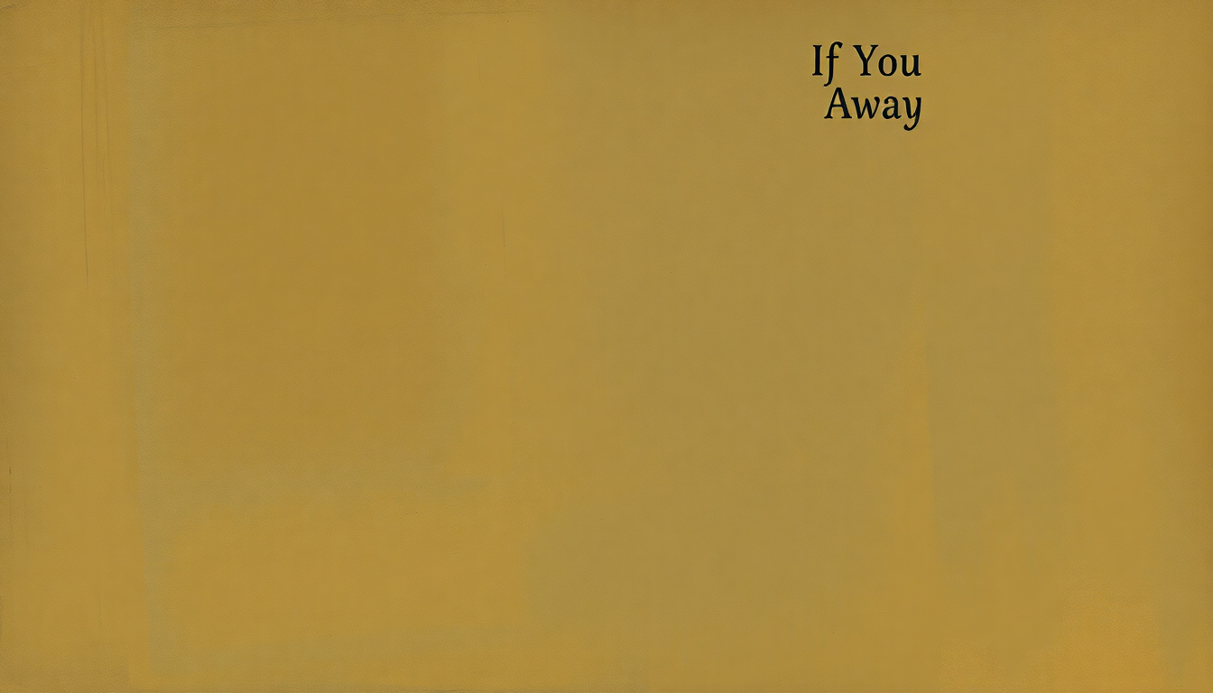 Fan-driven abstract illustration evoking the emotional arc of If You Go Away by Glen Campbell