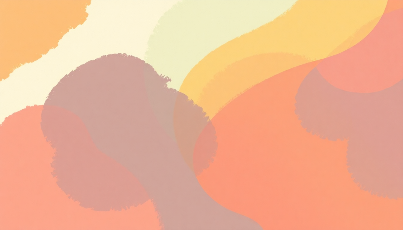 Fan-driven abstract illustration evoking the emotional arc of If You're Happy by Super Simple Songs
