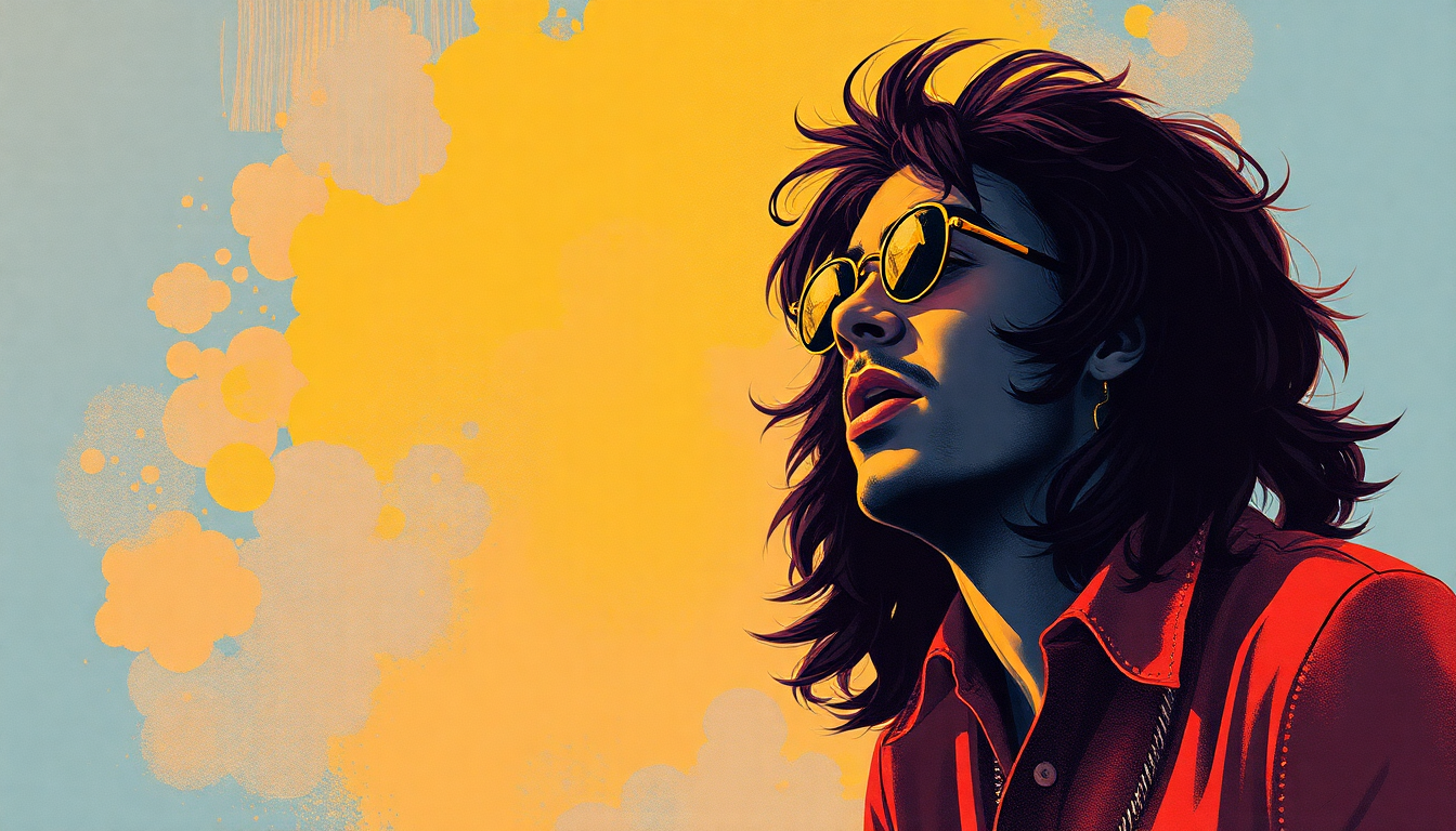 Fan-driven abstract illustration evoking the emotional arc of If You Want Me to Stay by Sly and the Family Stone
