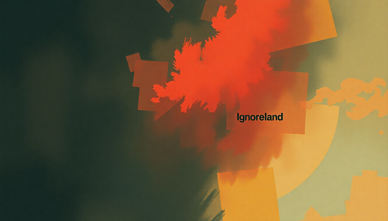 Fan-driven abstract illustration evoking the emotional arc of Ignoreland by R.E.M.