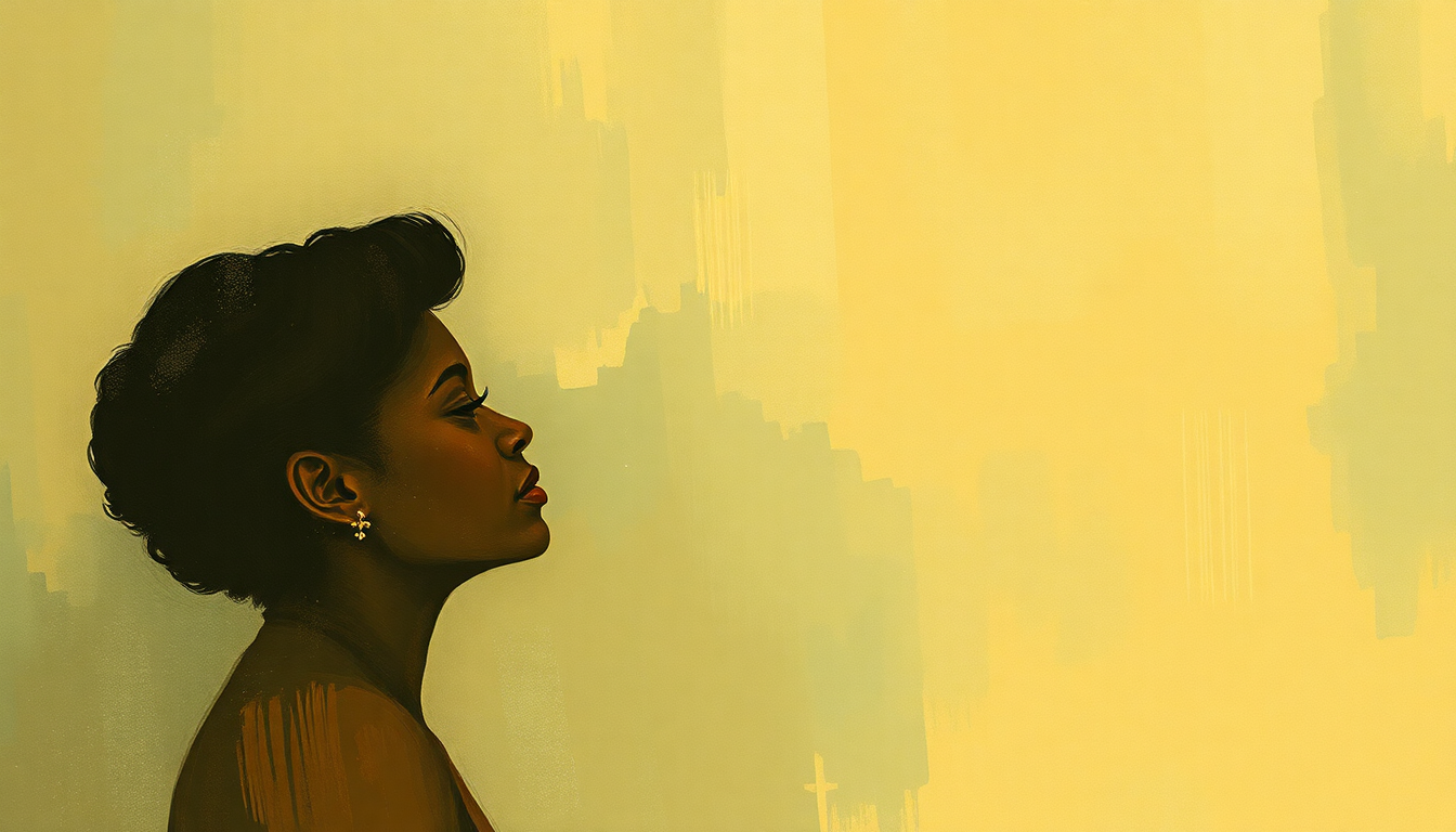 Fan-driven abstract illustration evoking the emotional arc of I'll Be Seeing You by Billie Holiday
