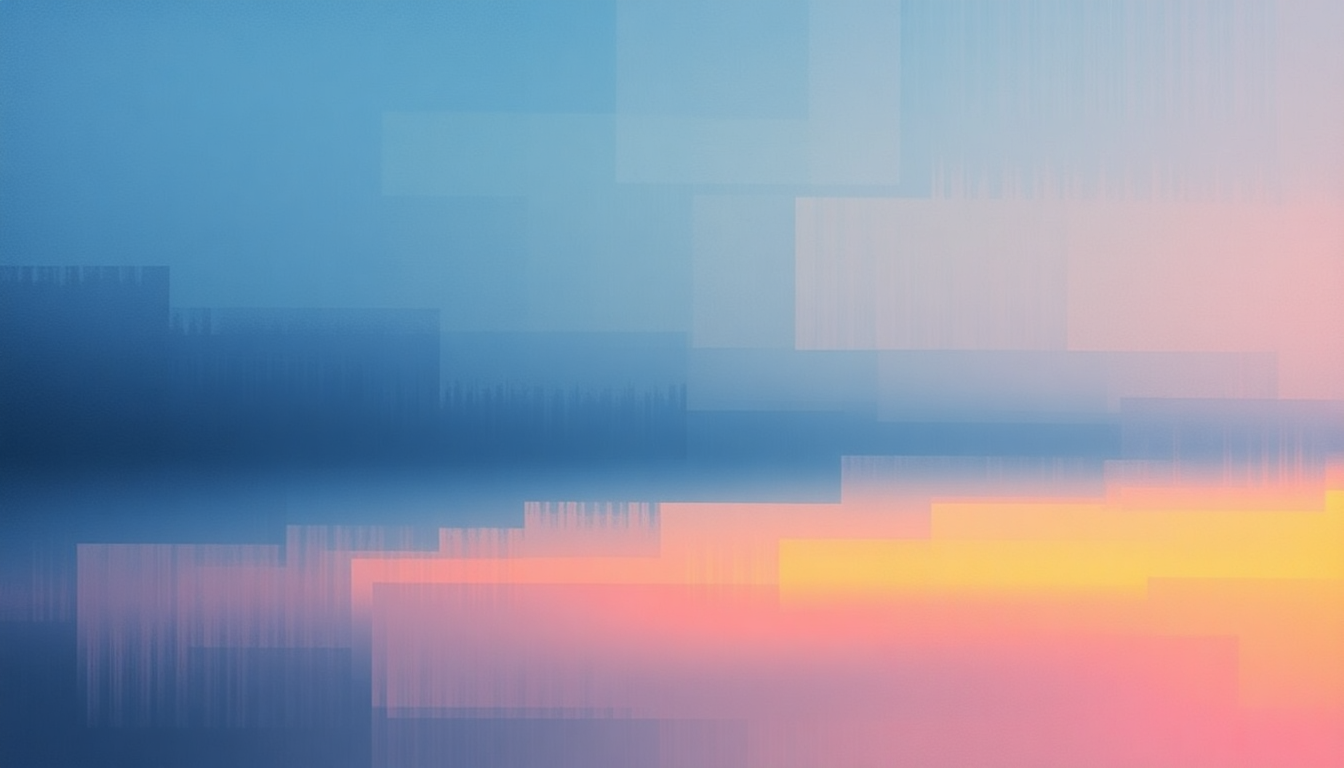 Fan-driven abstract illustration evoking the emotional arc of Illuminate by Orbital