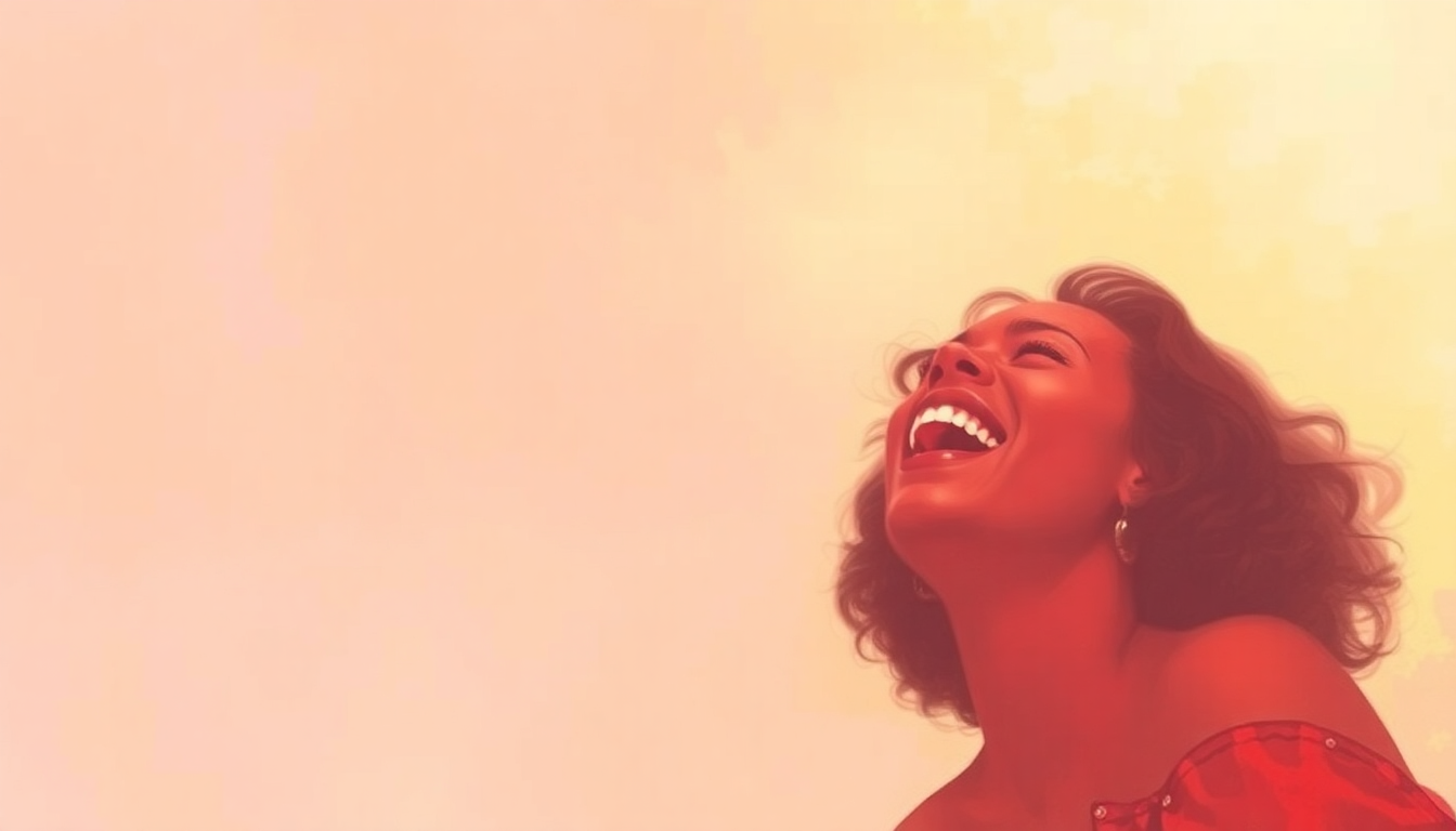 Fan-driven abstract illustration evoking the emotional arc of I'm Every Woman by Whitney Houston