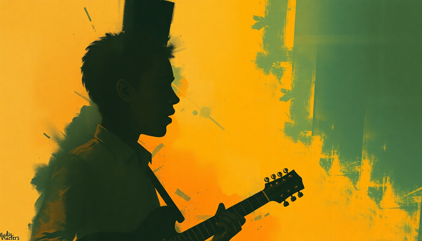 Fan-driven abstract illustration evoking the emotional arc of I'm Ready by Muddy Waters