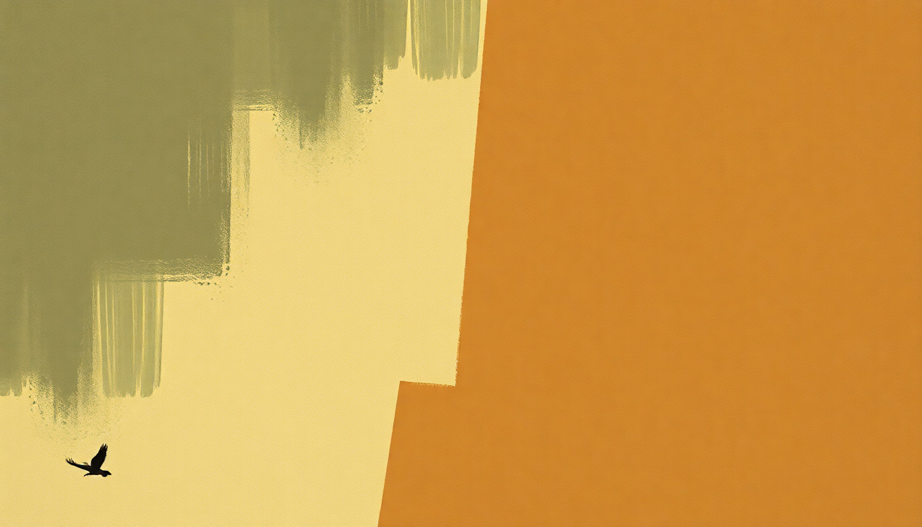 Fan-driven abstract illustration evoking the emotional arc of Immigres by Youssou NDour