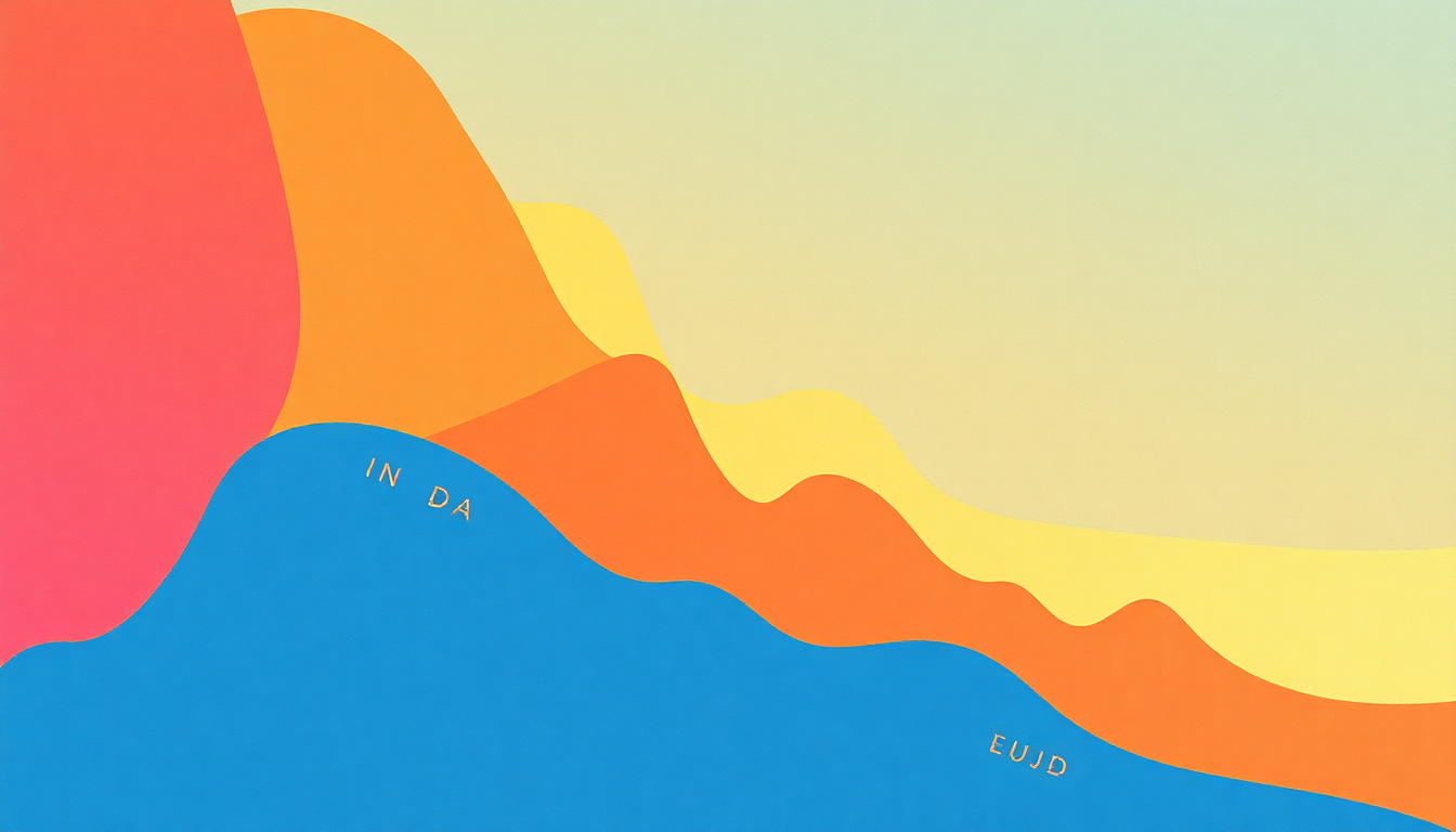 Fan-driven abstract illustration evoking the emotional arc of In Da Getto by J Balvin