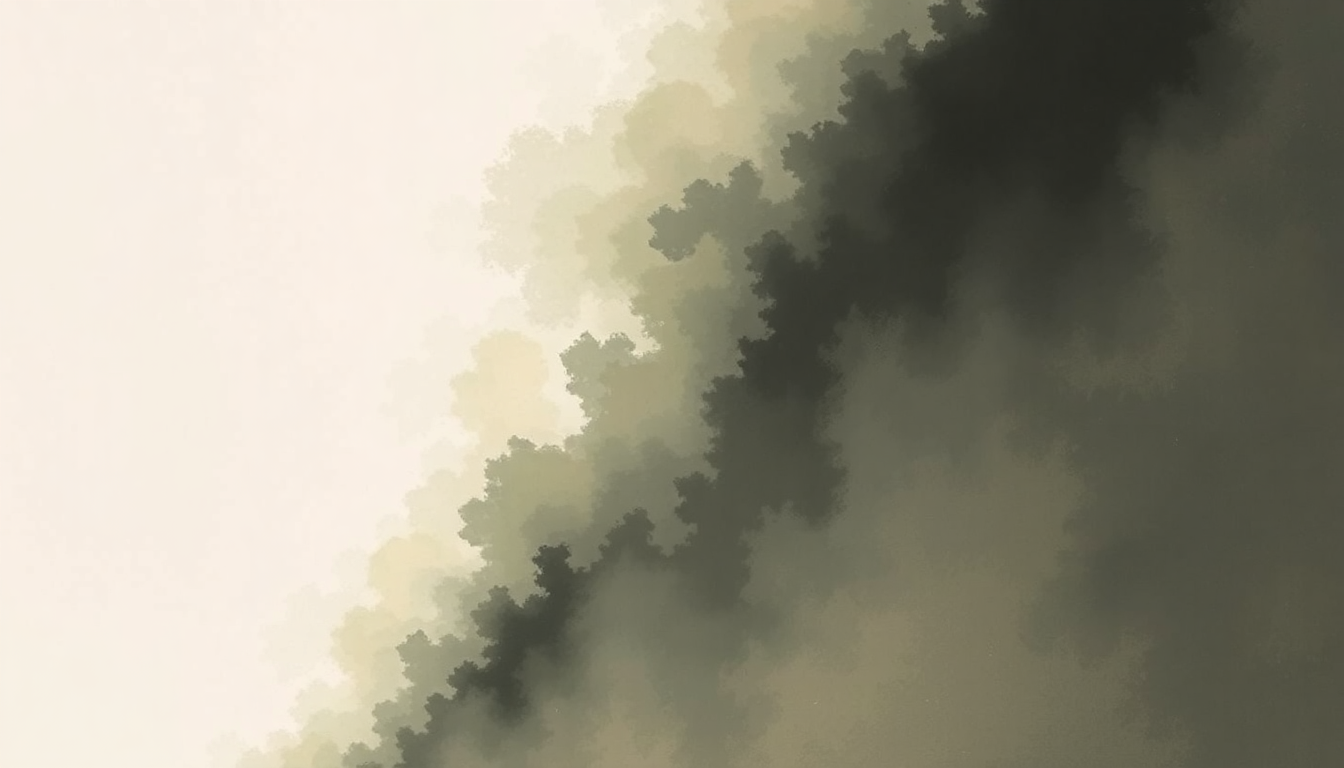 Fan-driven abstract illustration evoking the emotional arc of In Dust We Trust by The Chemical Brothers