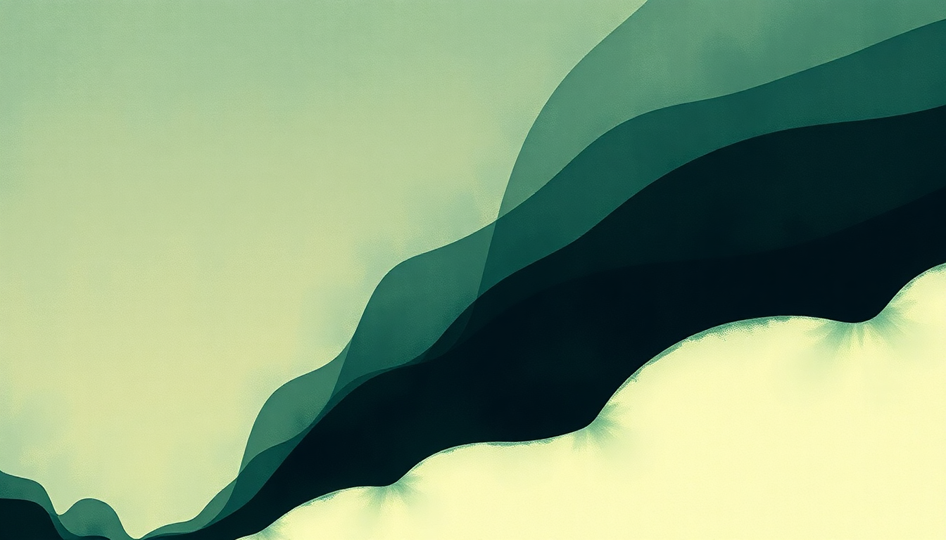 Fan-driven abstract illustration evoking the emotional arc of In Limbo by Radiohead