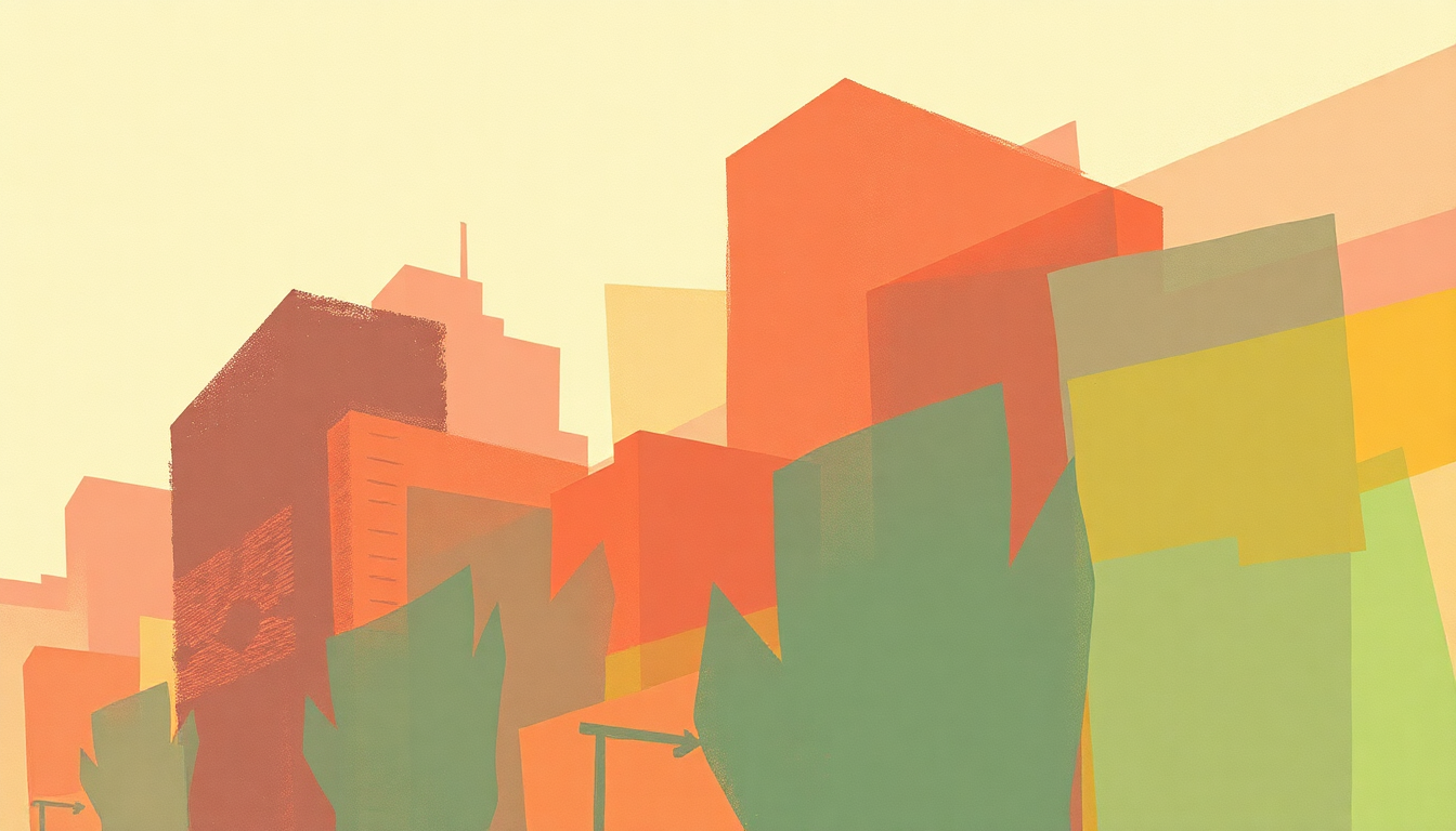 Fan-driven abstract illustration evoking the emotional arc of In the City by The Jam