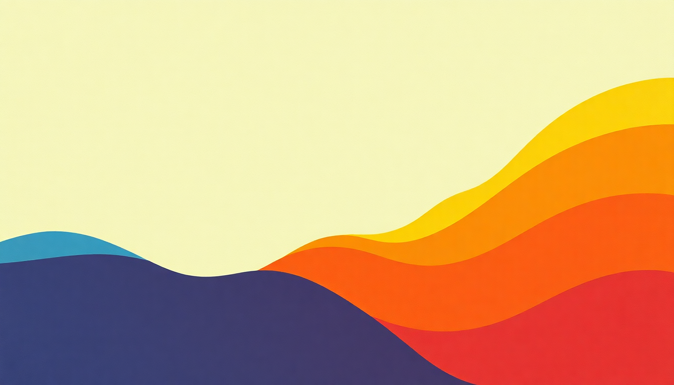 Fan-driven abstract illustration evoking the emotional arc of In Time by Sly and the Family Stone