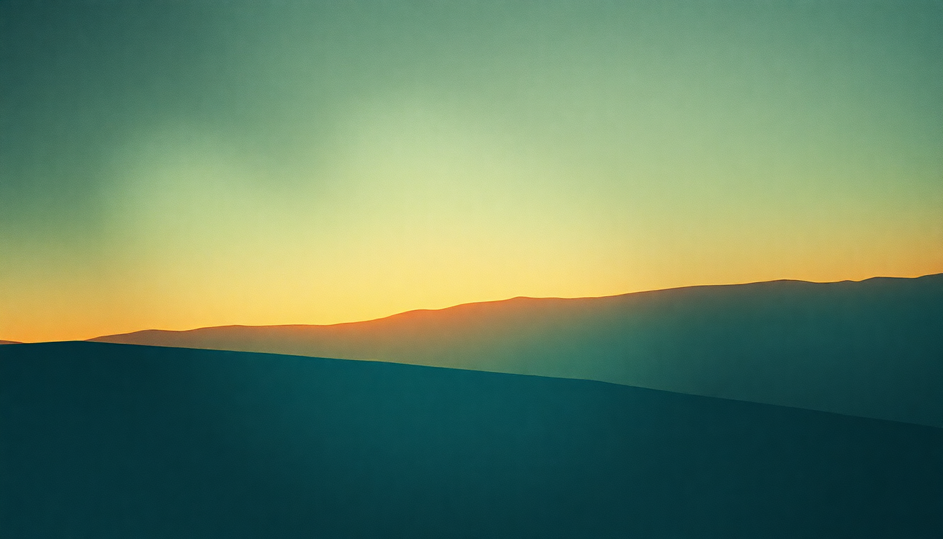 Fan-driven abstract illustration evoking the emotional arc of In Time by The Black Keys