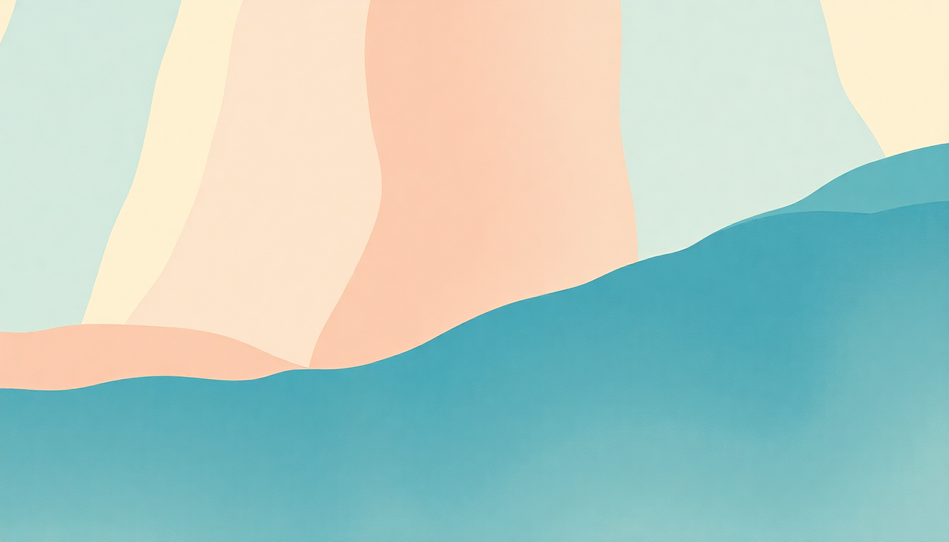 Fan-driven abstract illustration evoking the emotional arc of In Undertow by Alvvays
