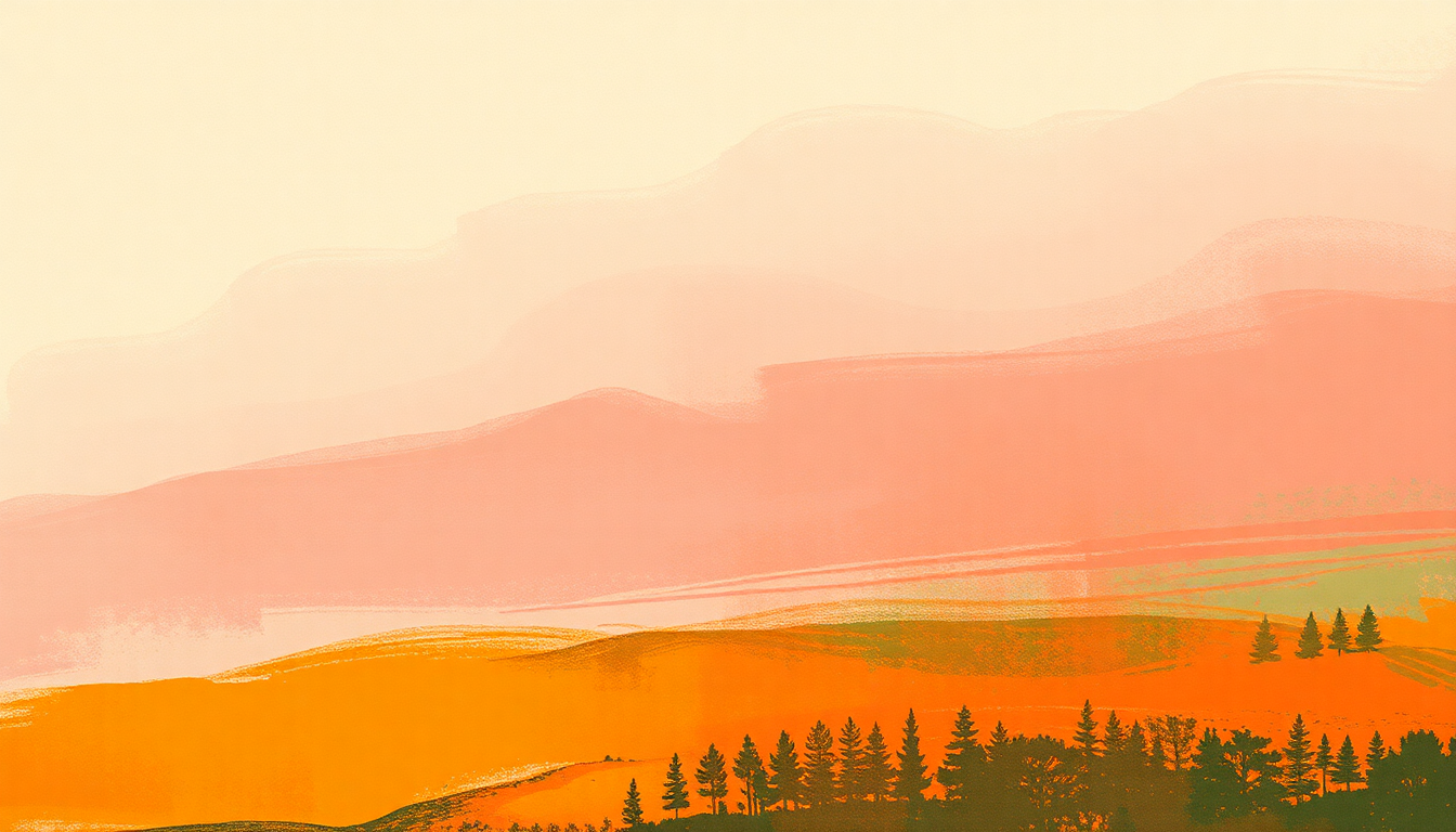 Fan-driven abstract illustration evoking the emotional arc of Indian Outlaw by Tim McGraw