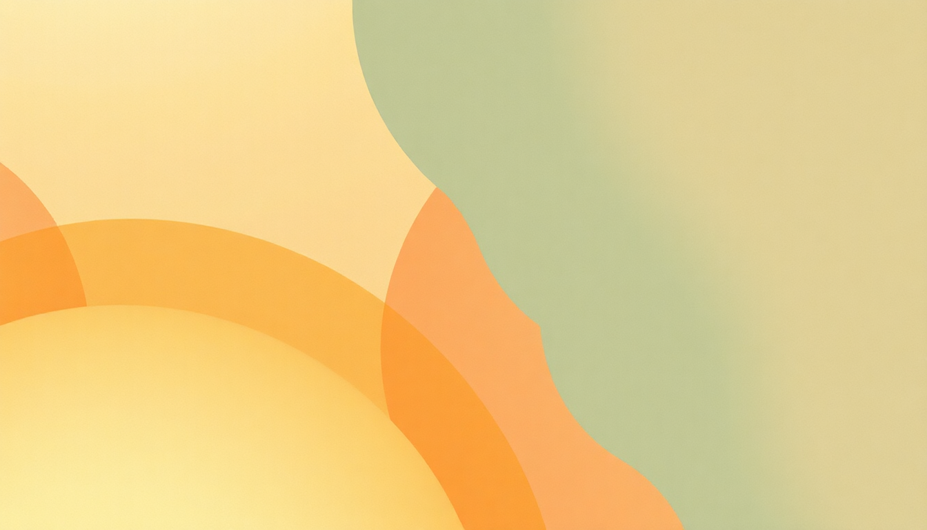 Fan-driven abstract illustration evoking the emotional arc of Inner Glimpse by McCoy Tyner