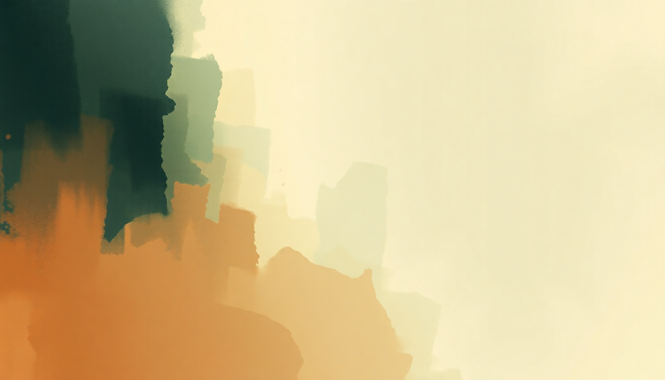 Fan-driven abstract illustration evoking the emotional arc of Inní mér syngur vitleysingur by Sigur Rós