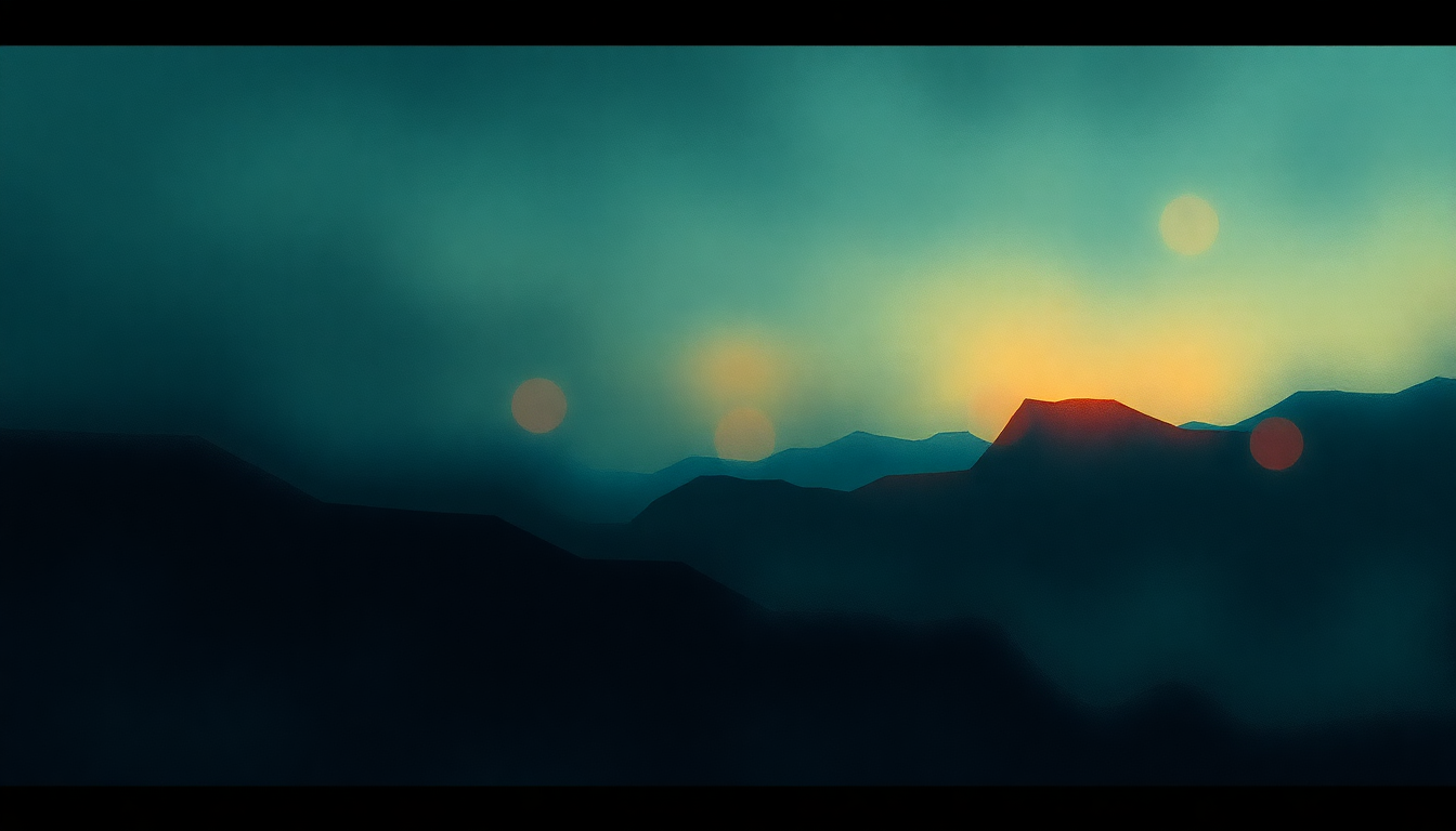 Fan-driven abstract illustration evoking the emotional arc of Into the Twilight by Jack White