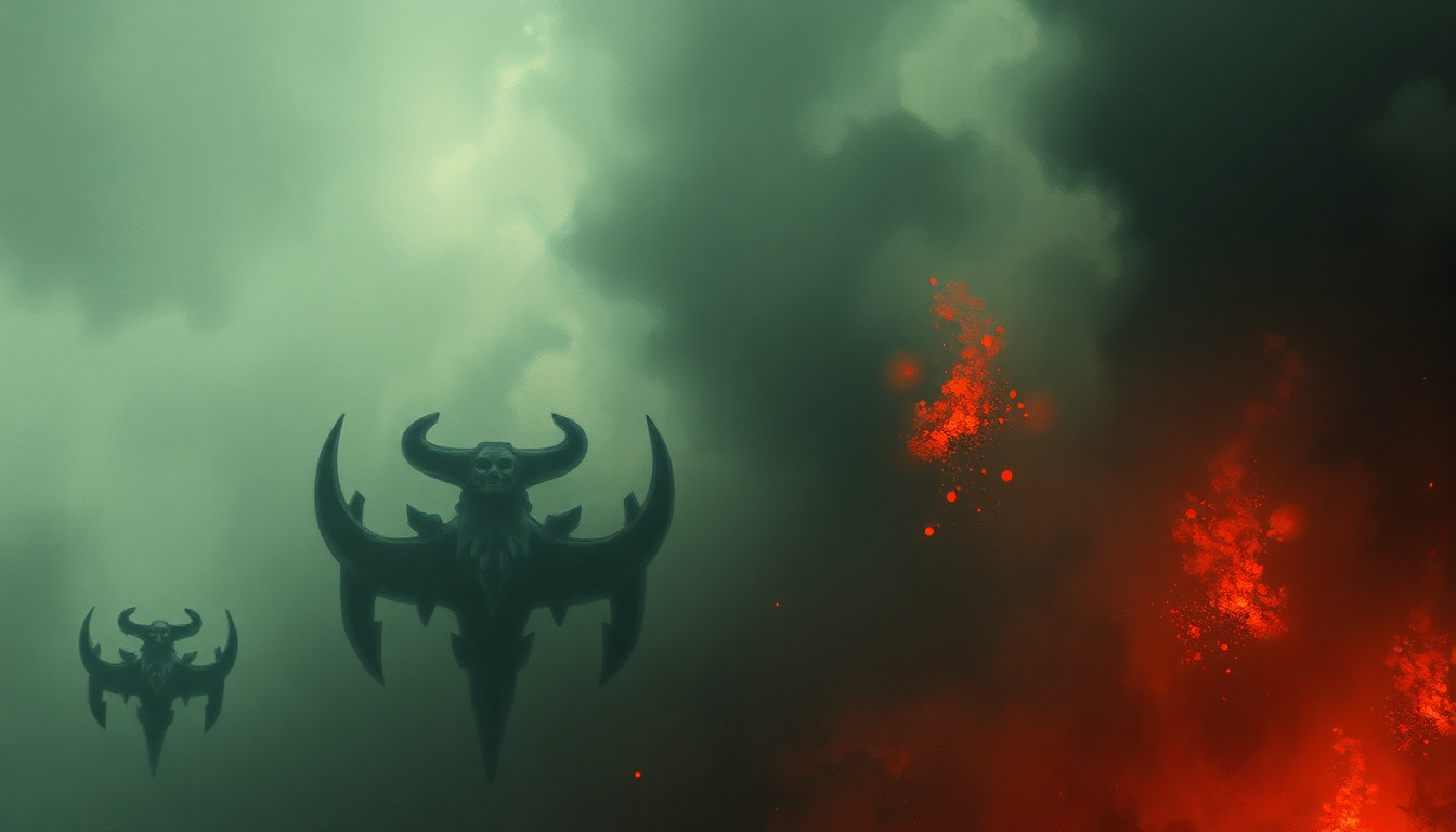 Fan-driven abstract illustration evoking the emotional arc of Invaders Must Die by The Prodigy