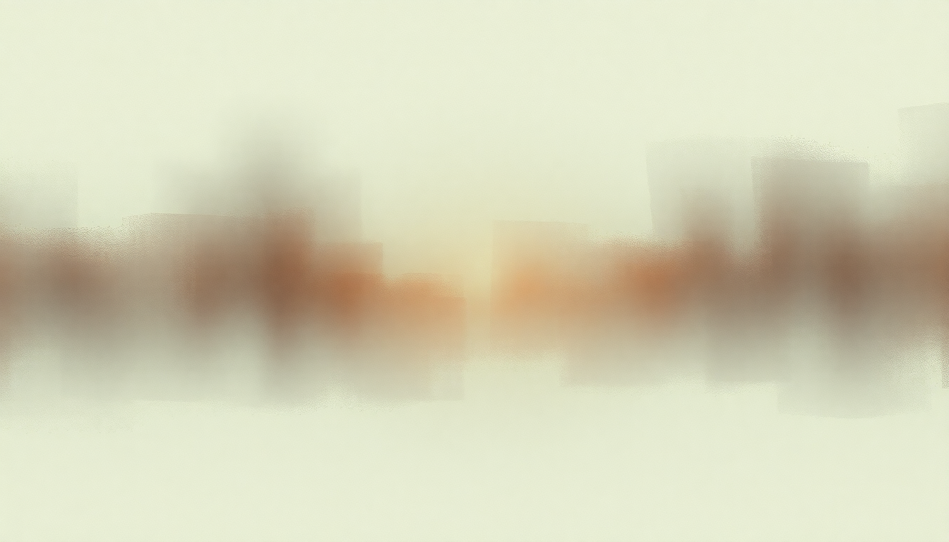 Fan-driven abstract illustration evoking the emotional arc of Invierno Porteno by Astor Piazzolla