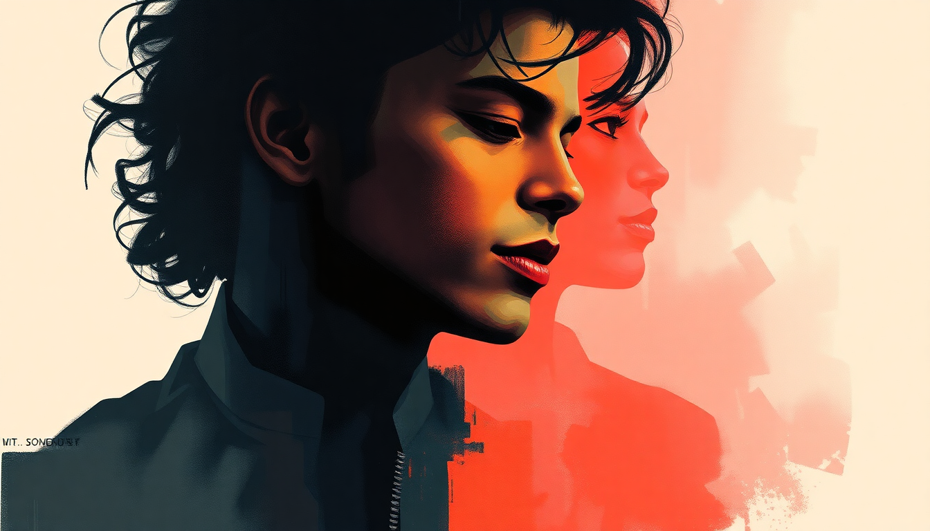 Fan-driven abstract illustration evoking the emotional arc of Invincible by Michael Jackson