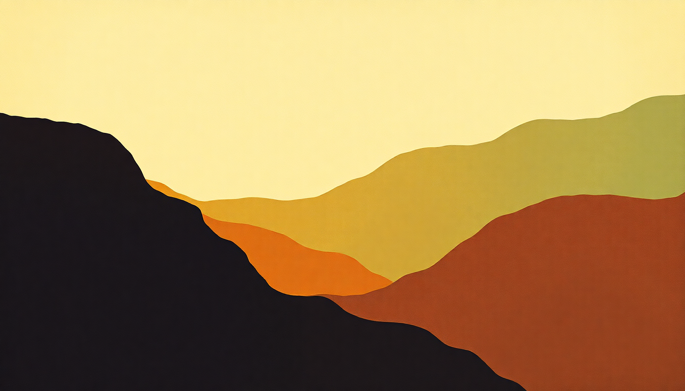 Fan-driven abstract illustration evoking the emotional arc of Isis by Bob Dylan