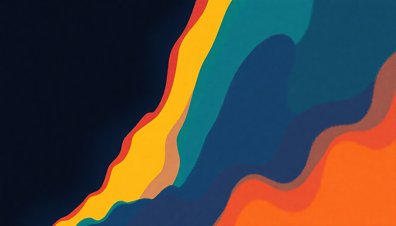 Fan-driven abstract illustration evoking the emotional arc of Isla de Encanta by Pixies