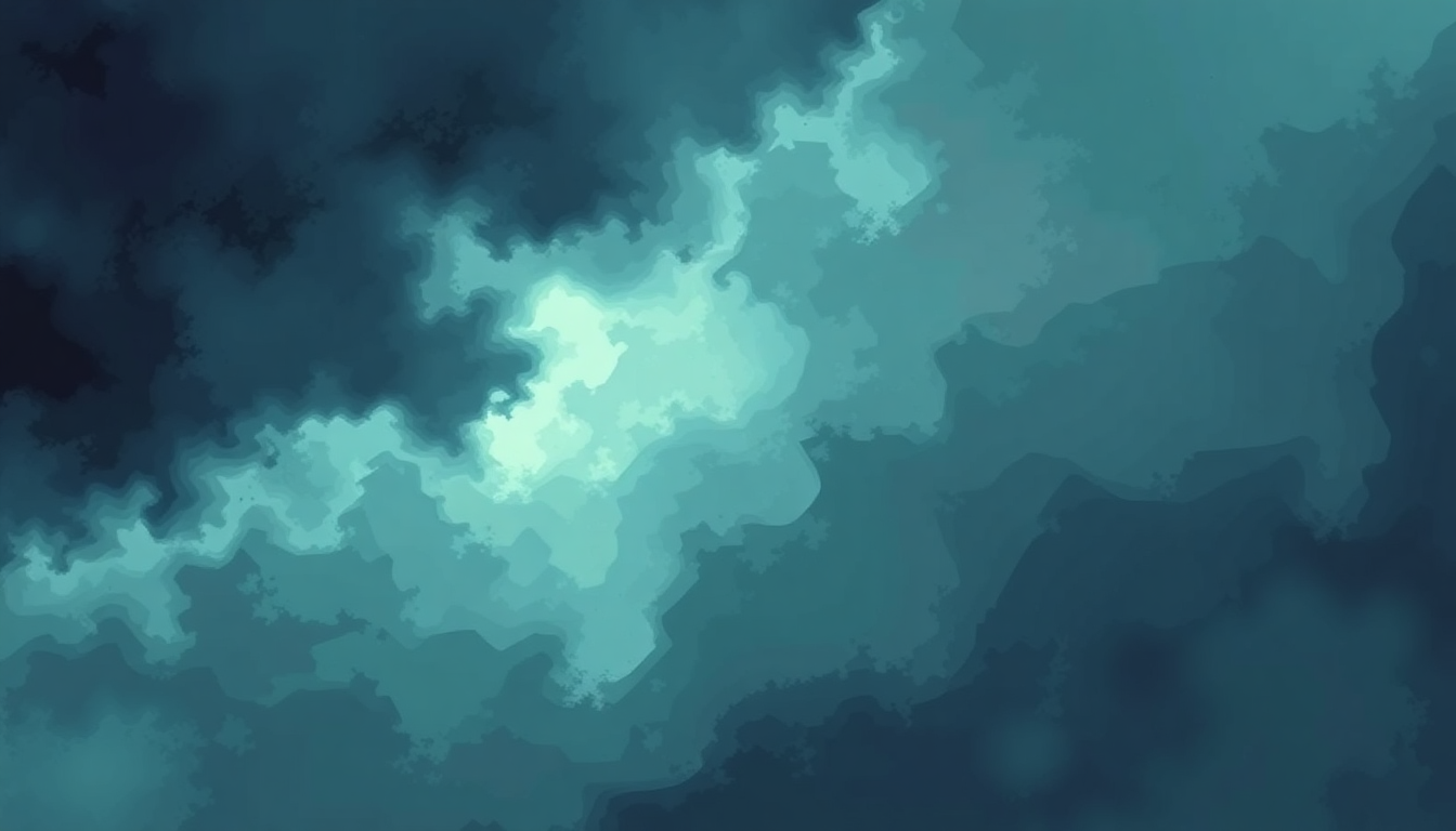 Fan-driven abstract illustration evoking the emotional arc of It's Natural to Be Afraid by Explosions in the Sky