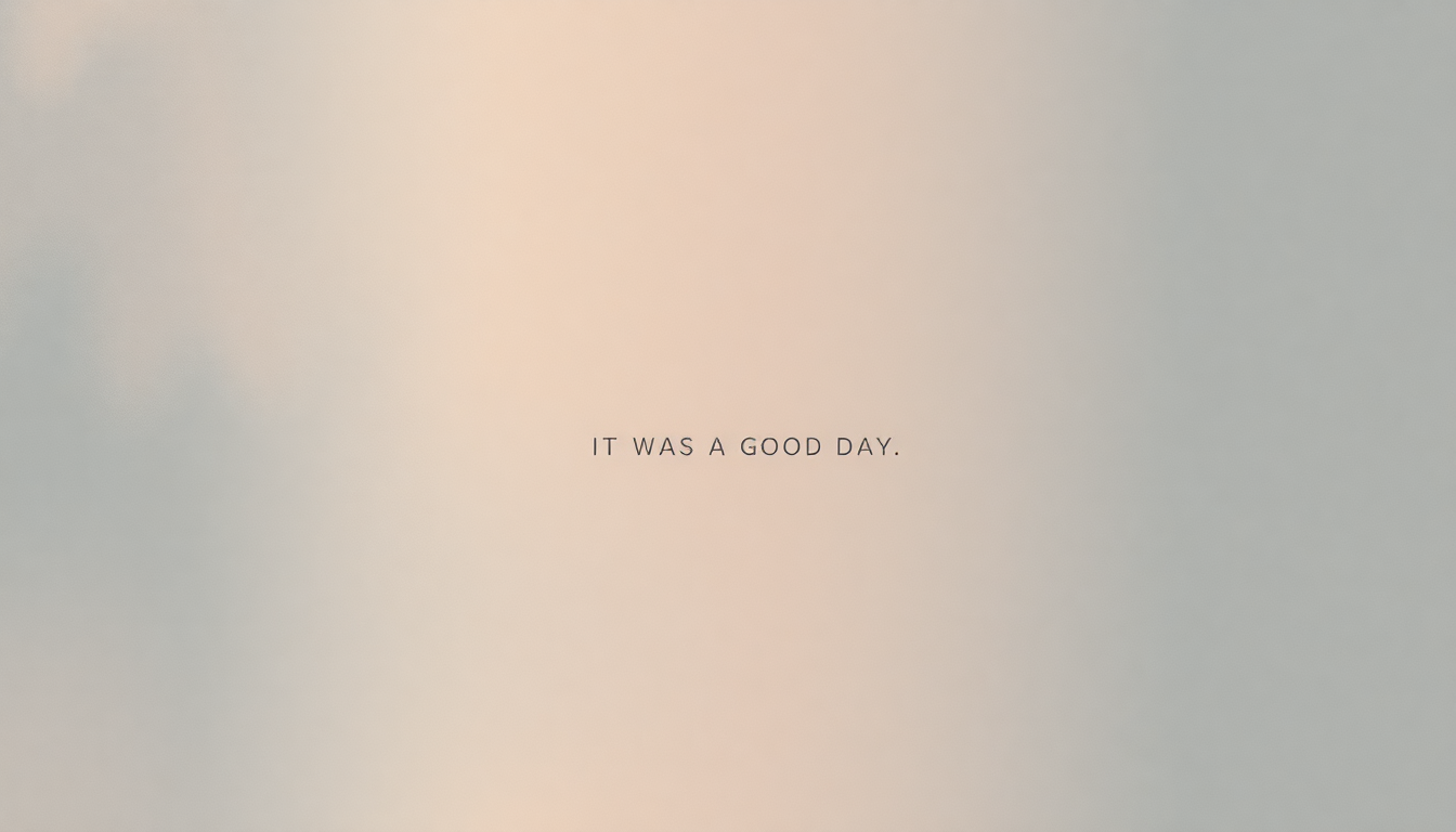Fan-driven abstract illustration evoking the emotional arc of It Was a Good Day by Ice Cube