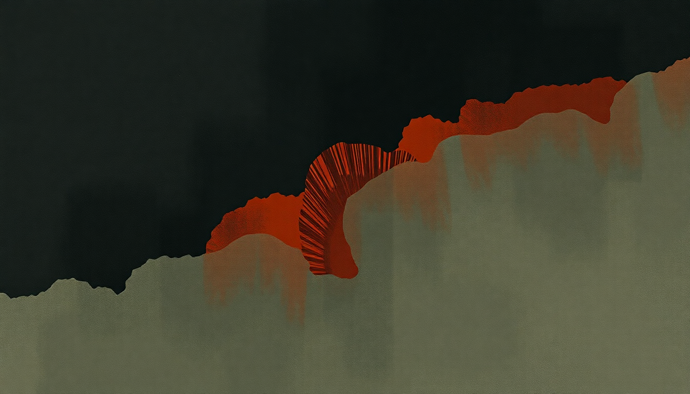 Fan-driven abstract illustration evoking the emotional arc of It Will Come Back by Hozier