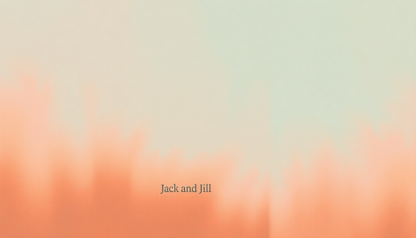 Fan-driven abstract illustration evoking the emotional arc of Jack and Jill by Susie Tallman