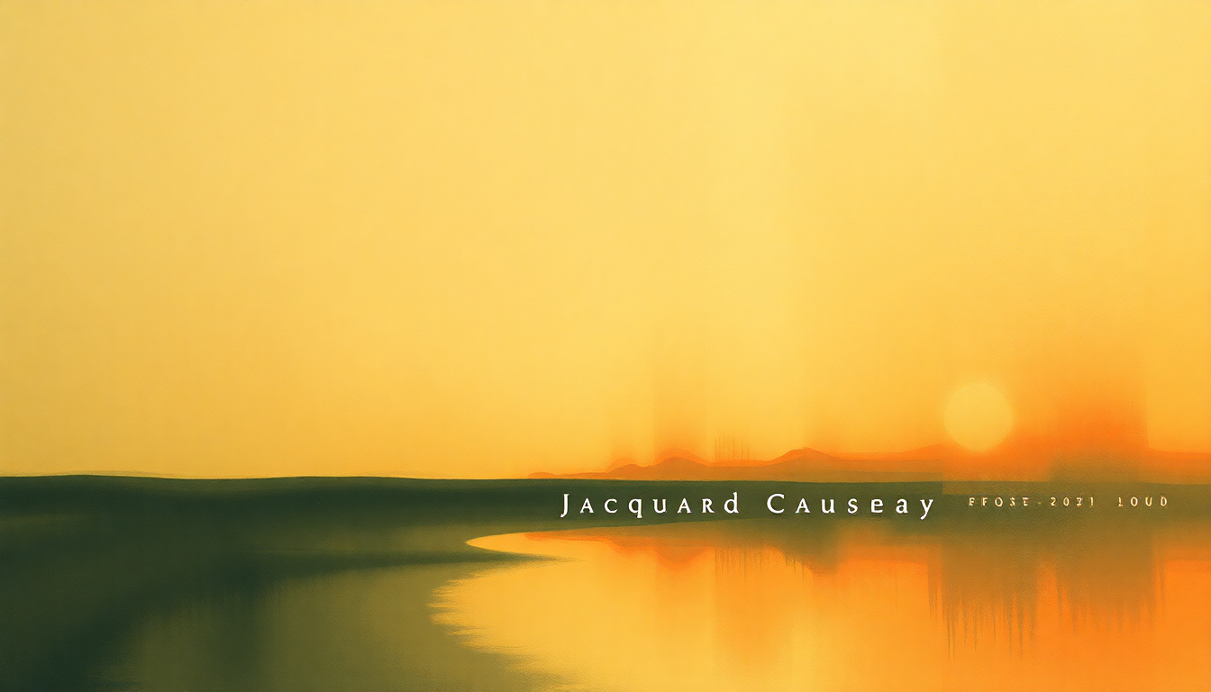 Fan-driven abstract illustration evoking the emotional arc of Jacquard Causeway by Boards of Canada
