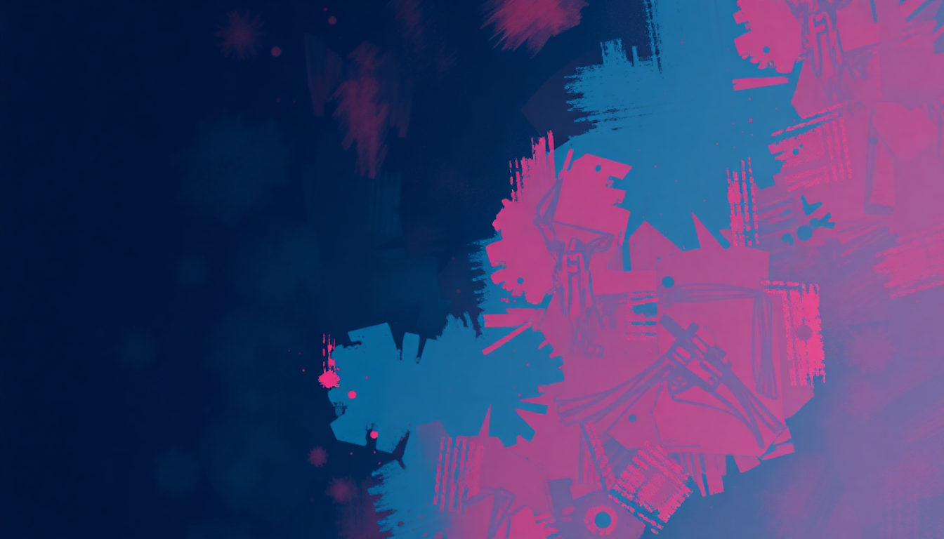Fan-driven abstract illustration evoking the emotional arc of Jam Master Jammin' by Run DMC