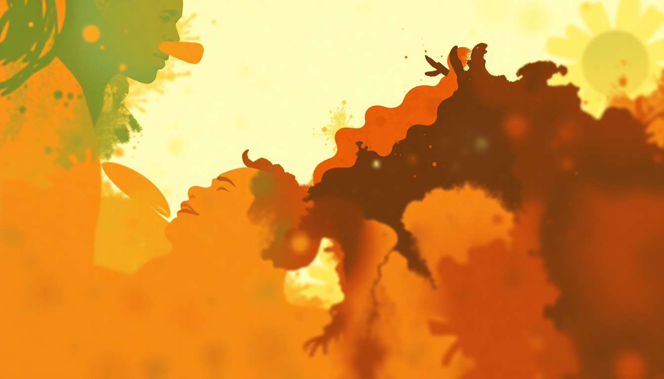 Fan-driven abstract illustration evoking the emotional arc of Jamming by Bob Marley and the Wailers
