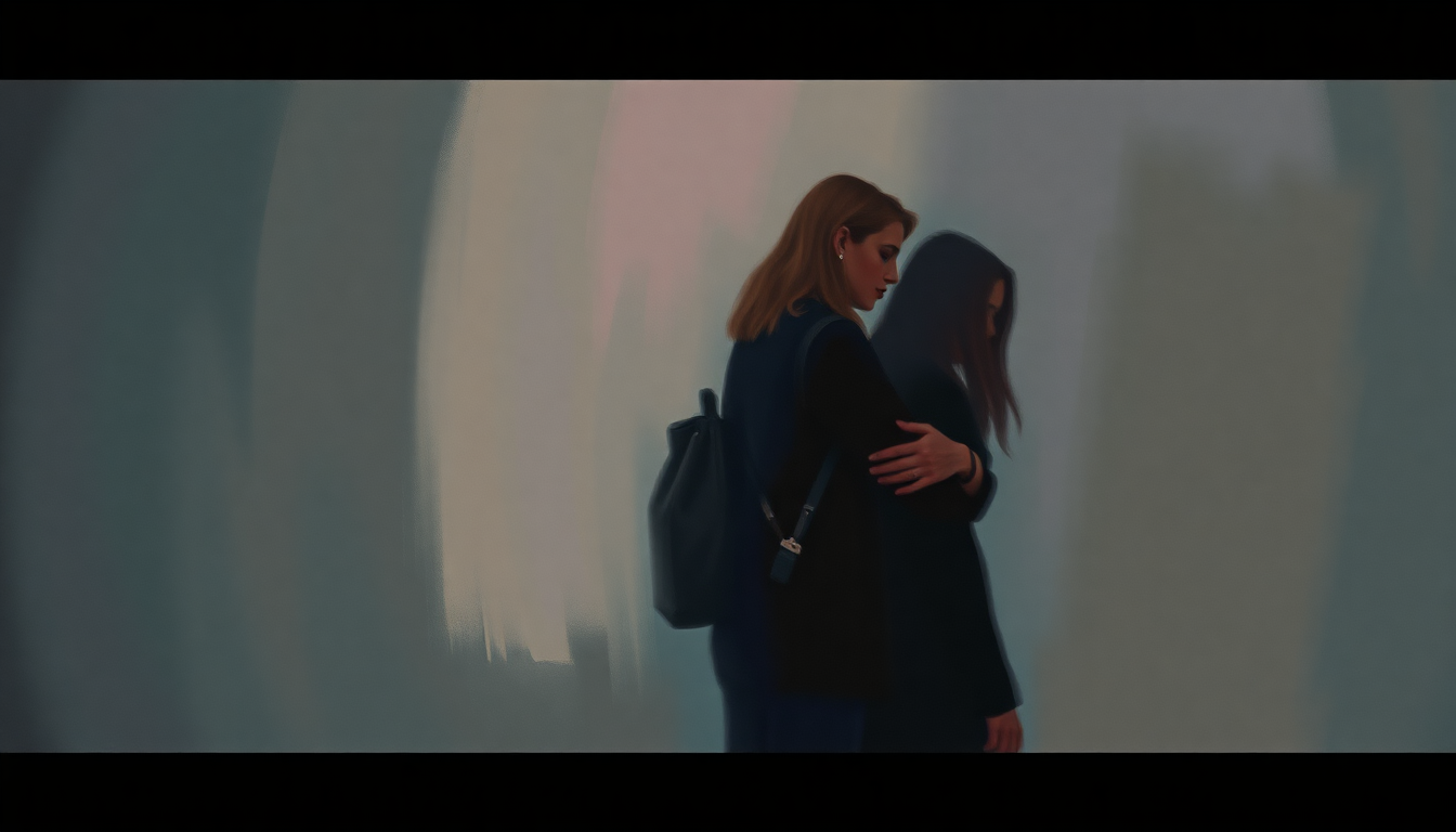 Fan-driven abstract illustration evoking the emotional arc of Jane Says by Jane's Addiction