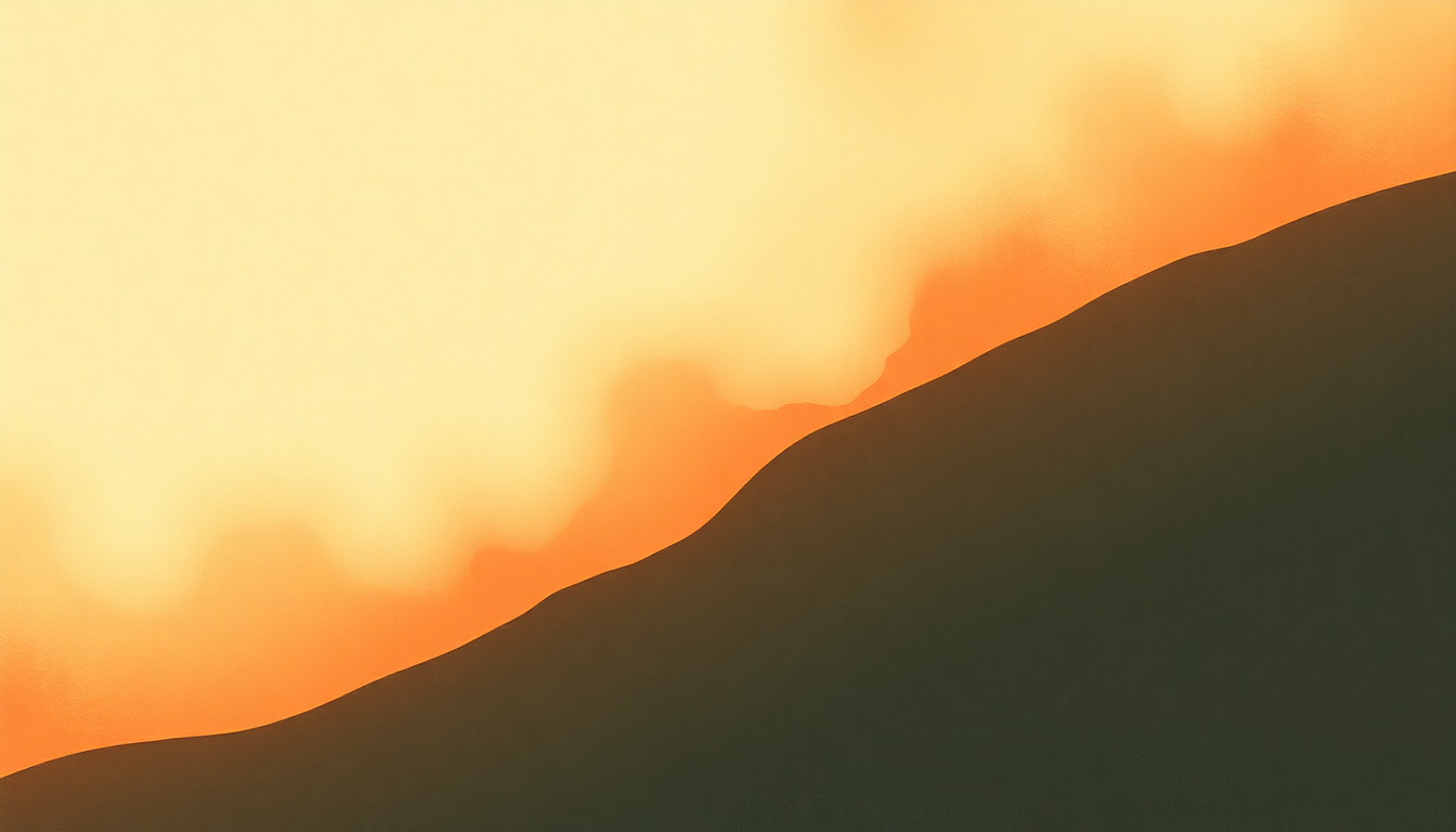 Fan-driven abstract illustration evoking the emotional arc of Javelin (To Have and To Hold) by Sufjan Stevens