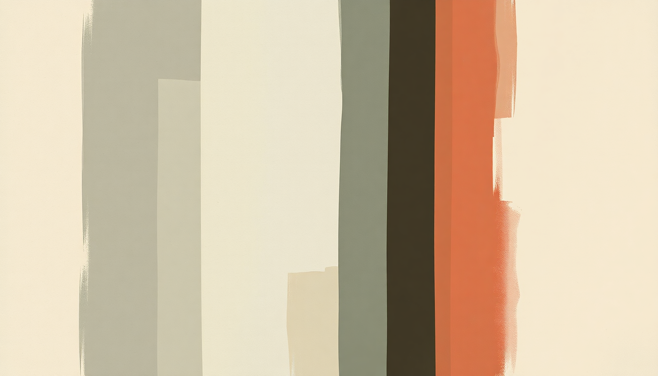 Fan-driven abstract illustration evoking the emotional arc of Jelmore by Bon Iver